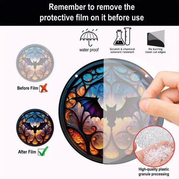 Suncatcher Freddy Krueger Nightmare on Elm Street Bloody Scary Horror Movie Evil - Picture 4 of 4